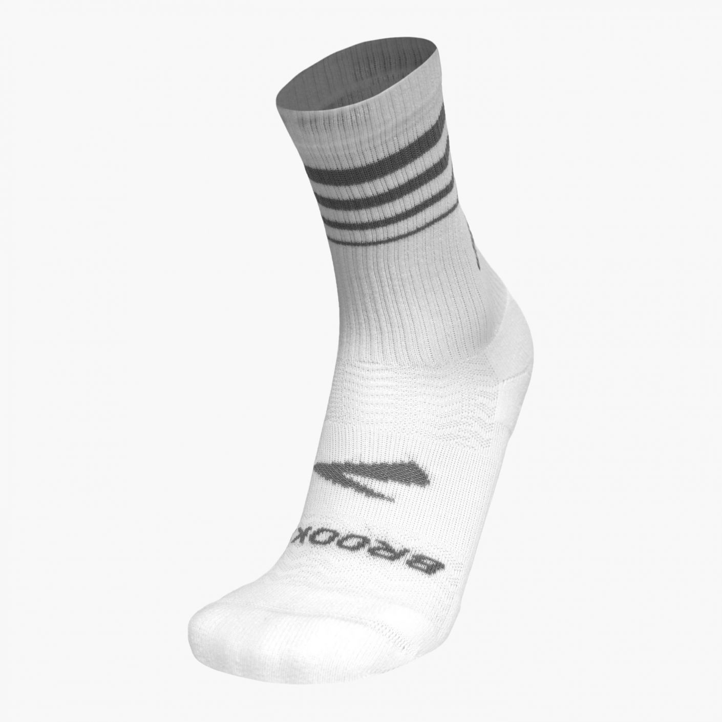 Brooks Run-In Crew Socken 3 Paar Weiß