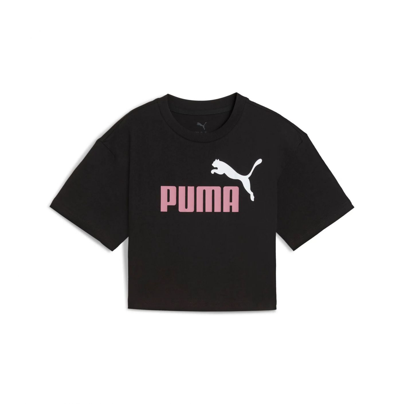 Puma T-Shirt Essential 2 Farbe Schwarz/Poised Pink für Mädchen