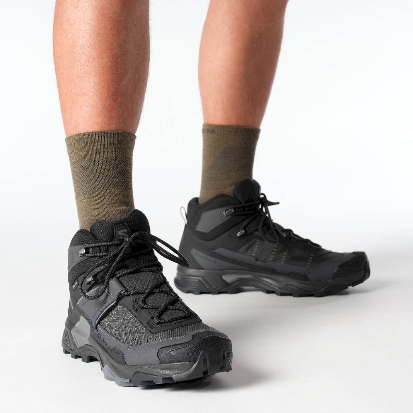 Salomon X Ultra 5 MID GTX Schwarz / Asphalt / Castlerock Herren