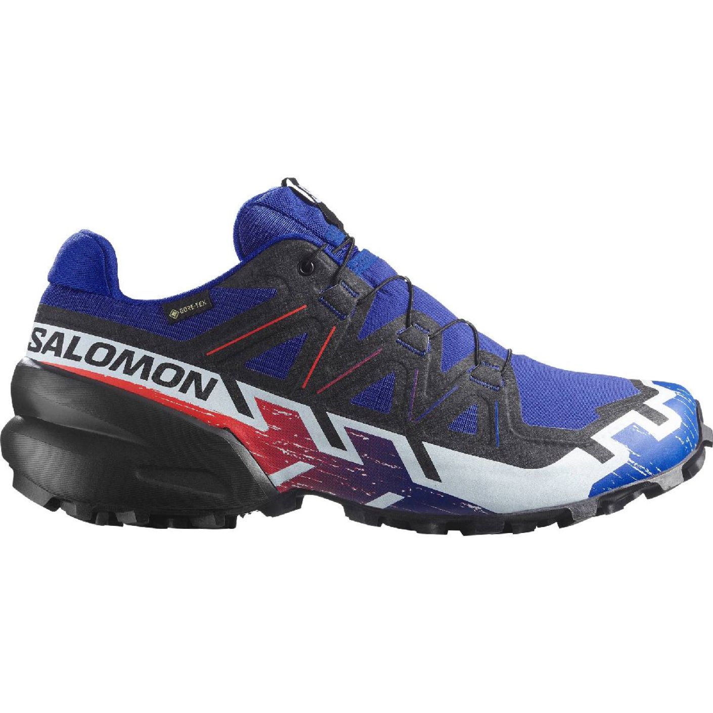 Salomon SpeedCross 6 Gore-tex Equipe Surf The Web/Fiery Red