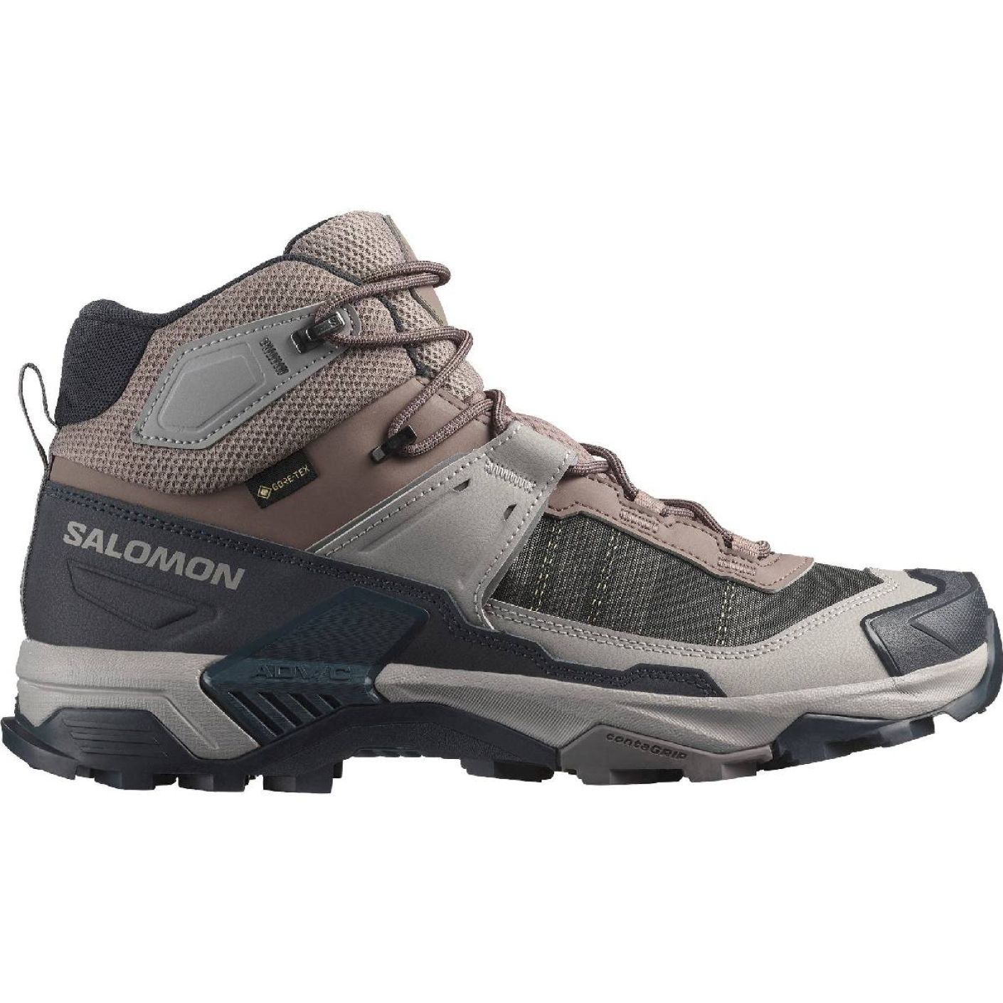 Salomon X Ultra 5 Mid GTX Iron / Dark Navy / Gull for Men