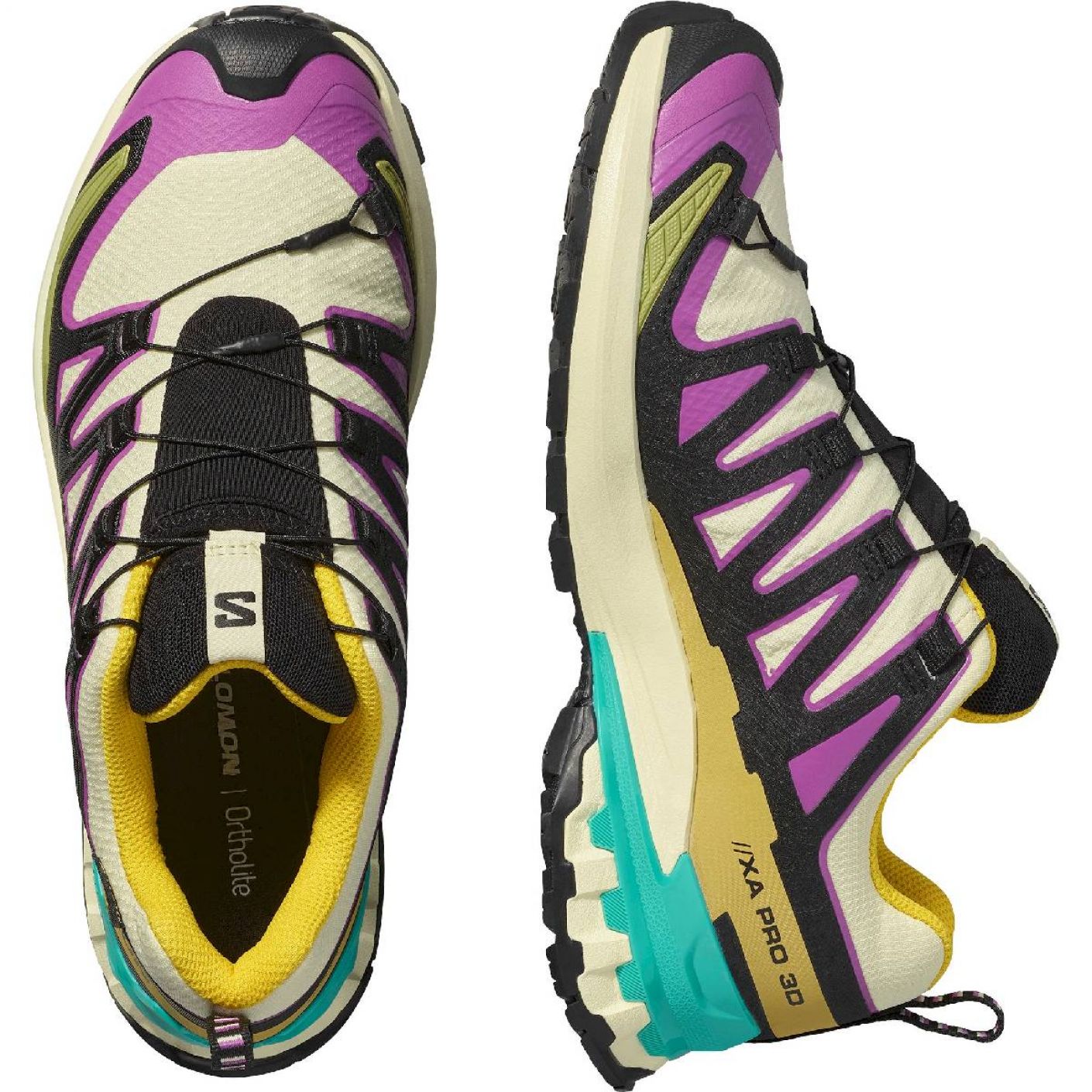Salomon XA Pro 3D V9 GTX  Transparent Yellow/Black/Waterfall da Donna