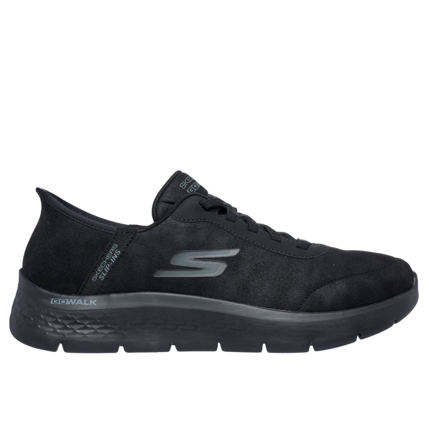 Skechers Slip-Ins: Go walk flex - Smooth Motion Total Black da Uomo