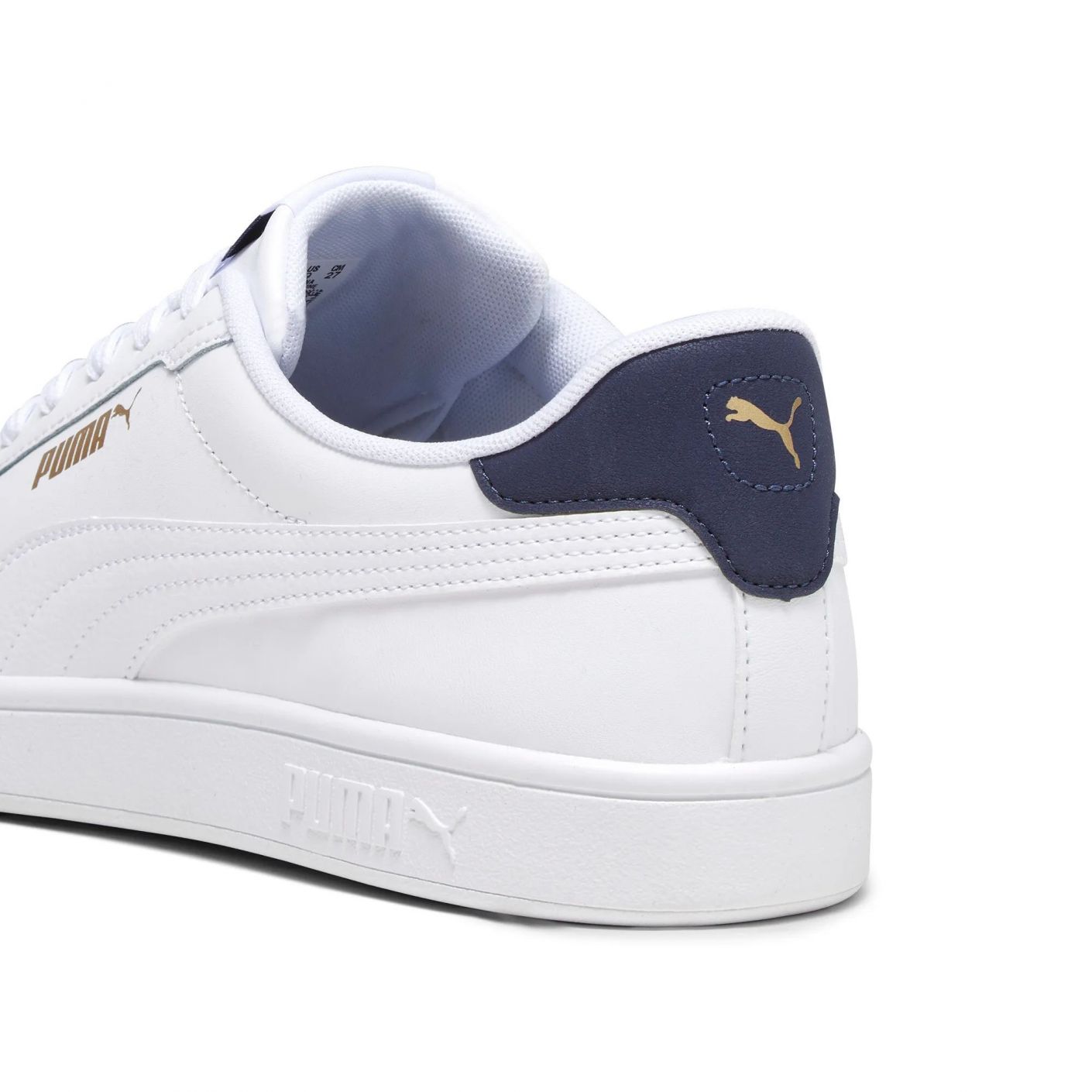 Puma Smash 3.0 L White/Navy/Gold da Uomo