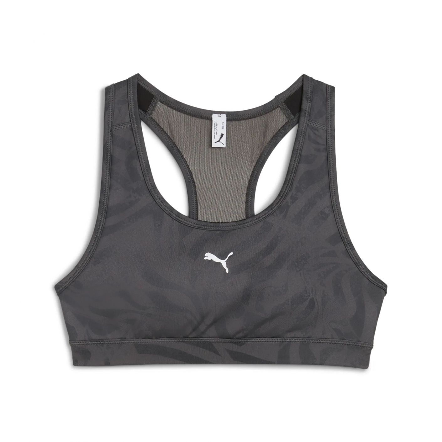 Puma Bra 4KEEPS - PADDED - RIBBON STRIPE Dusky Grey da Donna