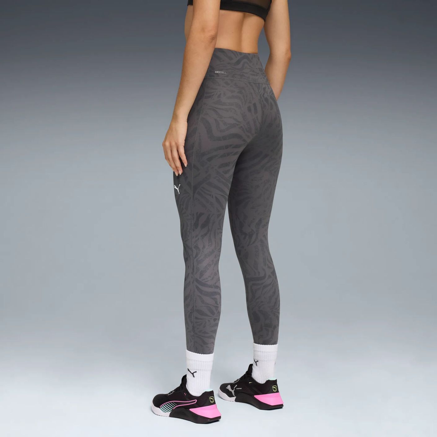 Puma Leggings TAD Ribbon Stripe Dusky Grey da Donna