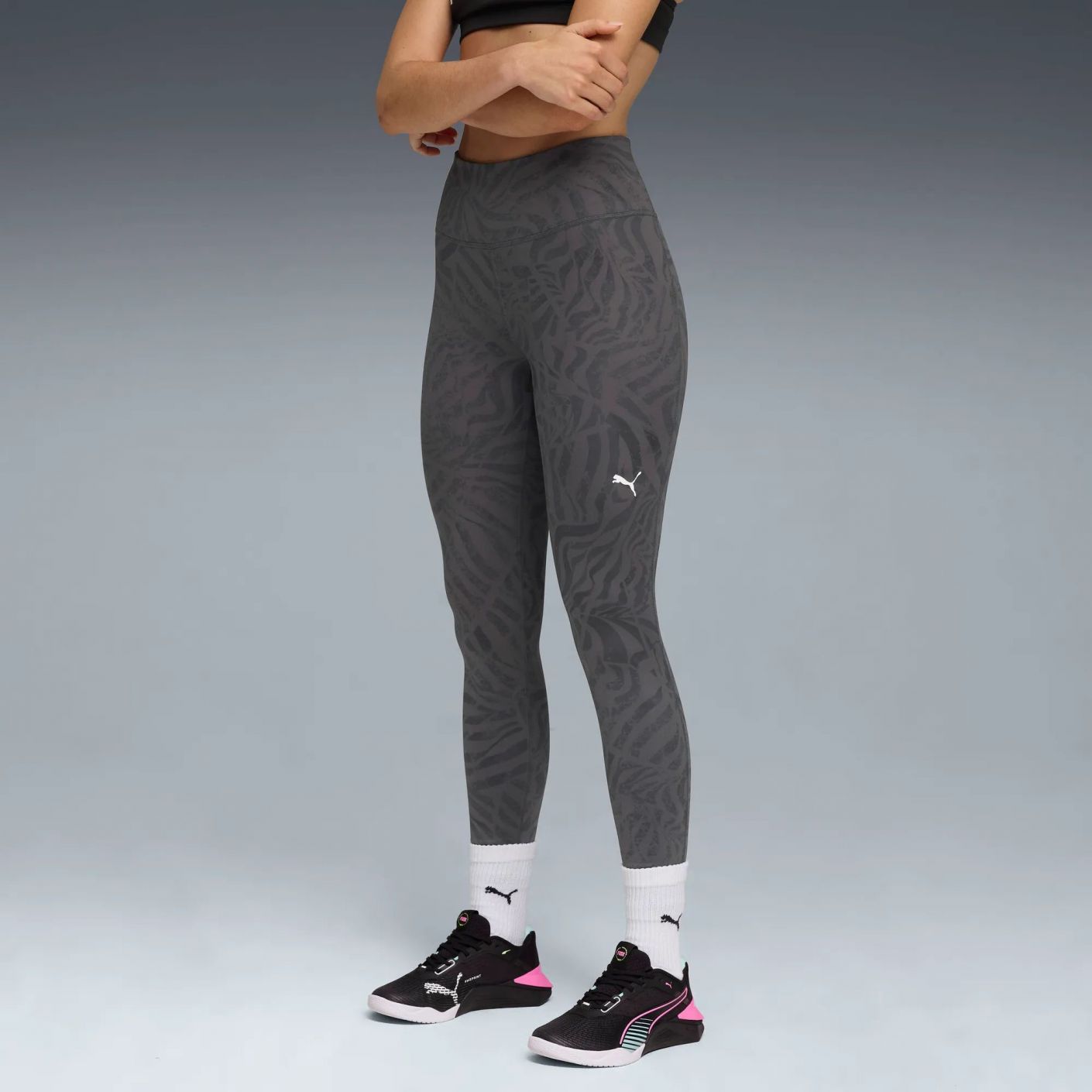 Puma Leggings TAD Ribbon Stripe Dusky Grey da Donna