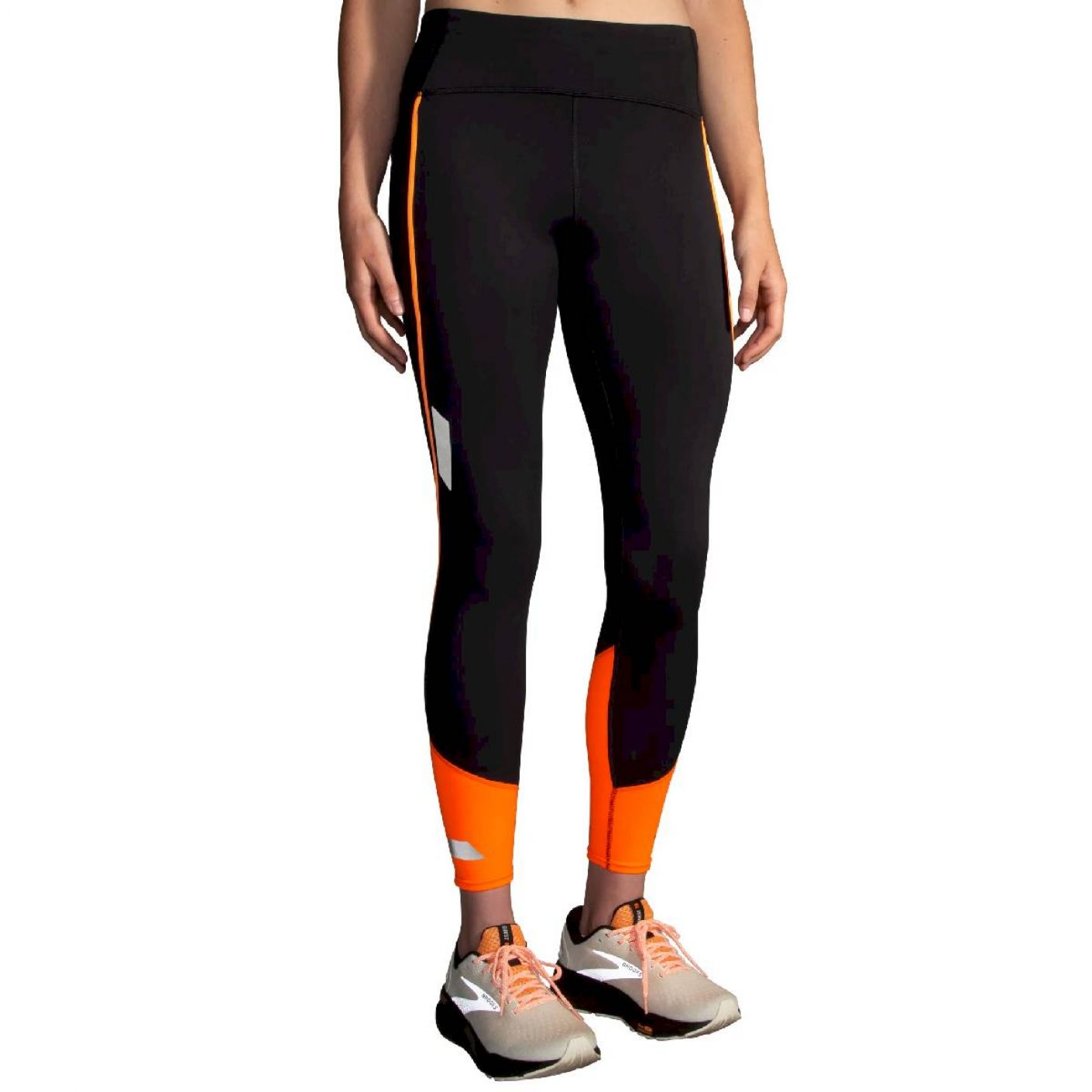 Brooks Run Visible Tight 2.0 Schwarz/Fluoro Flash für Damen