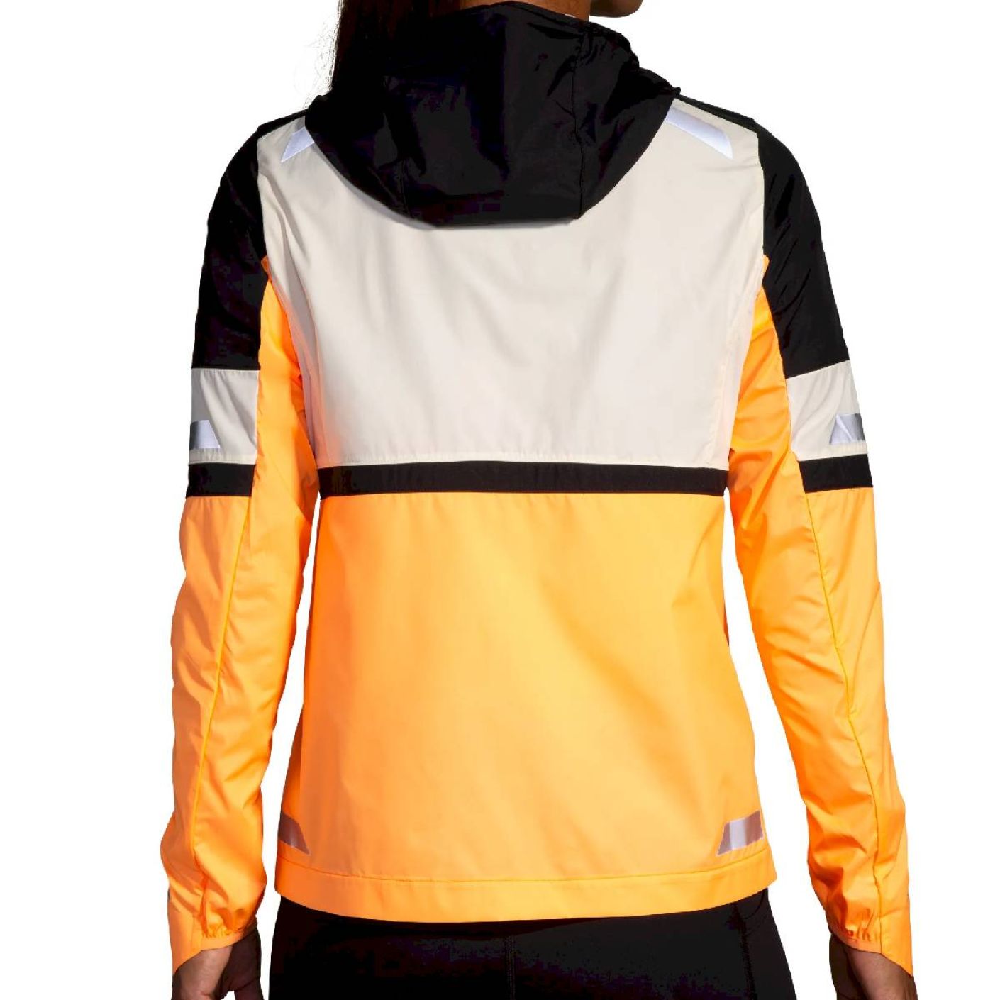 Brooks Run Visible Jacket 2.0 Ecru/Fluoro Flash/Black for Women