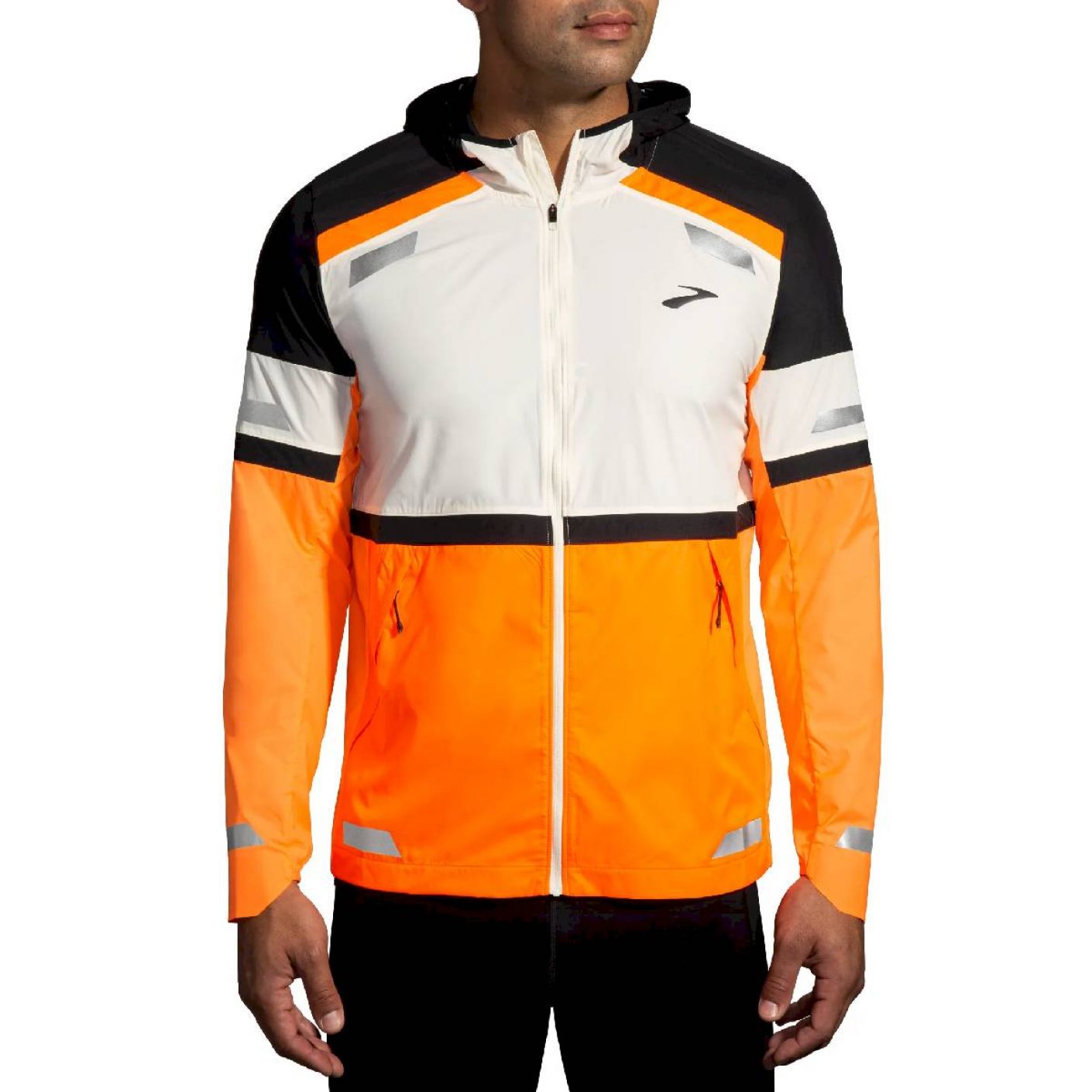 Brooks Run Visible Jacket 2.0 Schwarz/Fluoro Flash für Herren