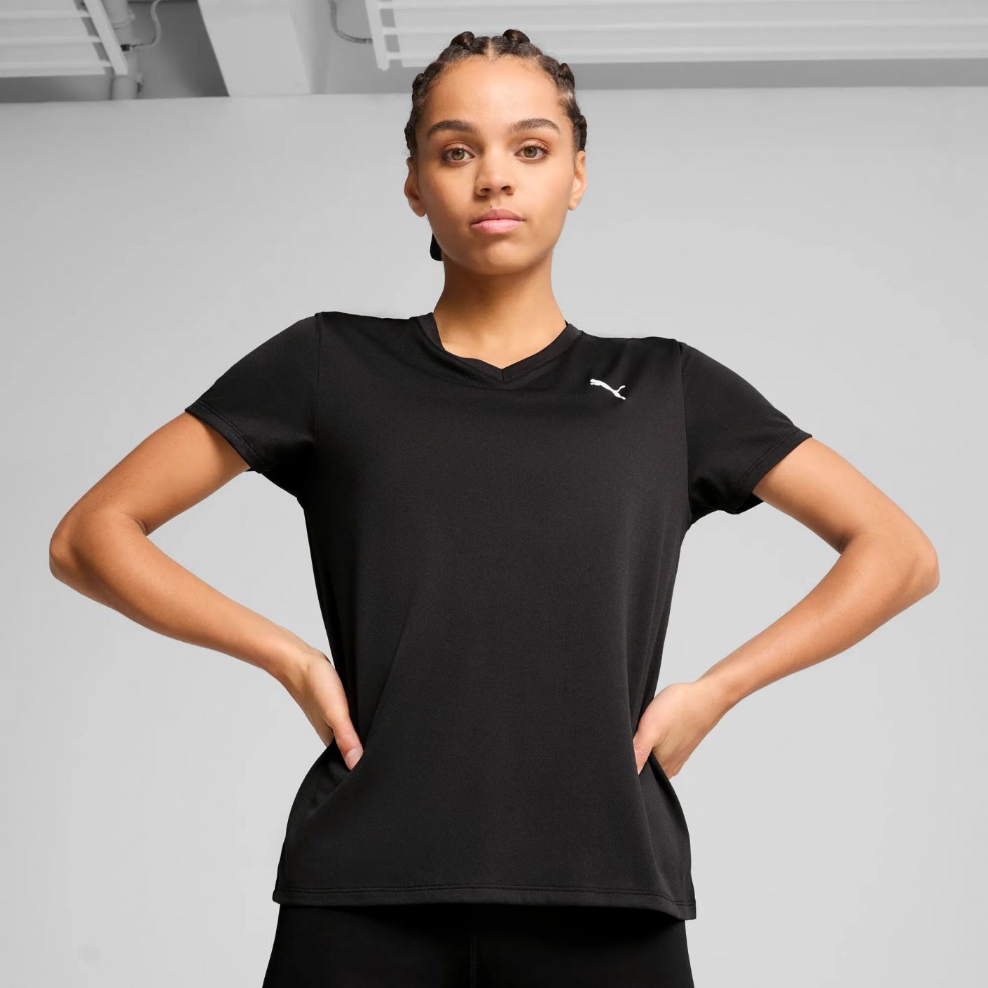 Puma T-Shirt con scollo a V TAD Black da Donna