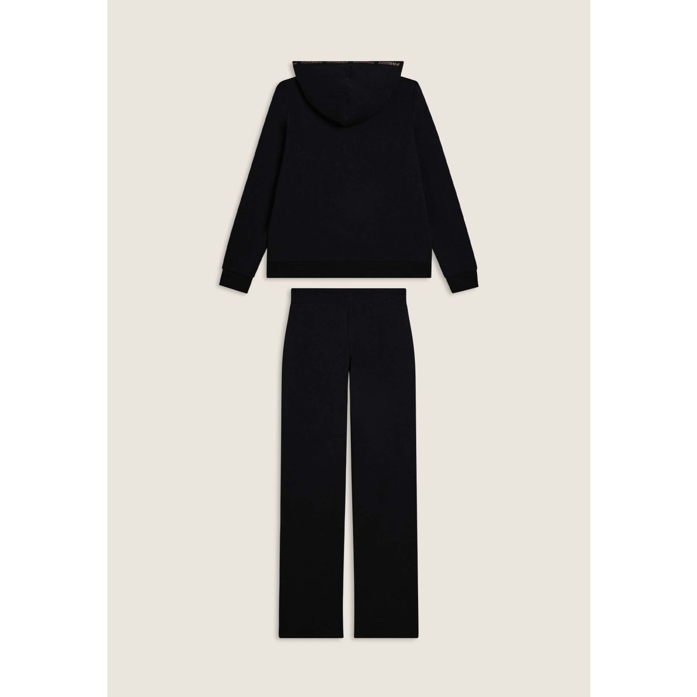 Freddy Damen-Trainingsanzug mit Kapuze und schwarzem Logo