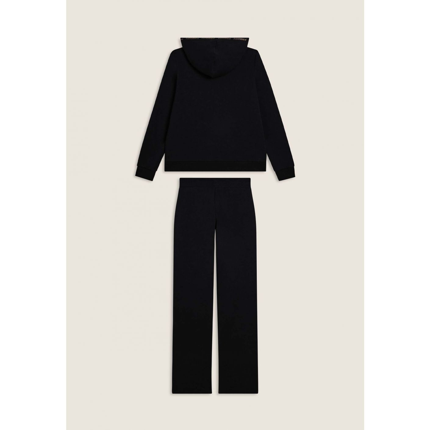 Freddy Tuta con cappuccio e logo dorato Nera da Donna