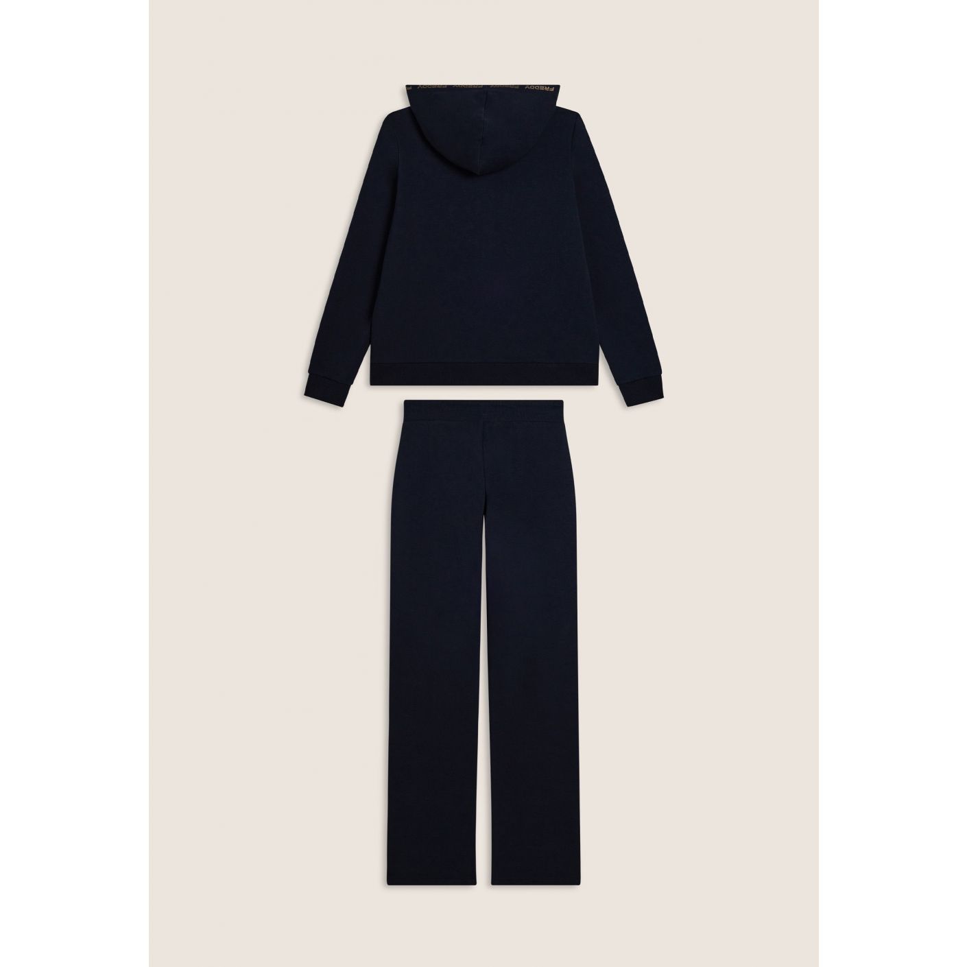 Freddy Tuta con cappuccio e logo dorato Blu da Donna