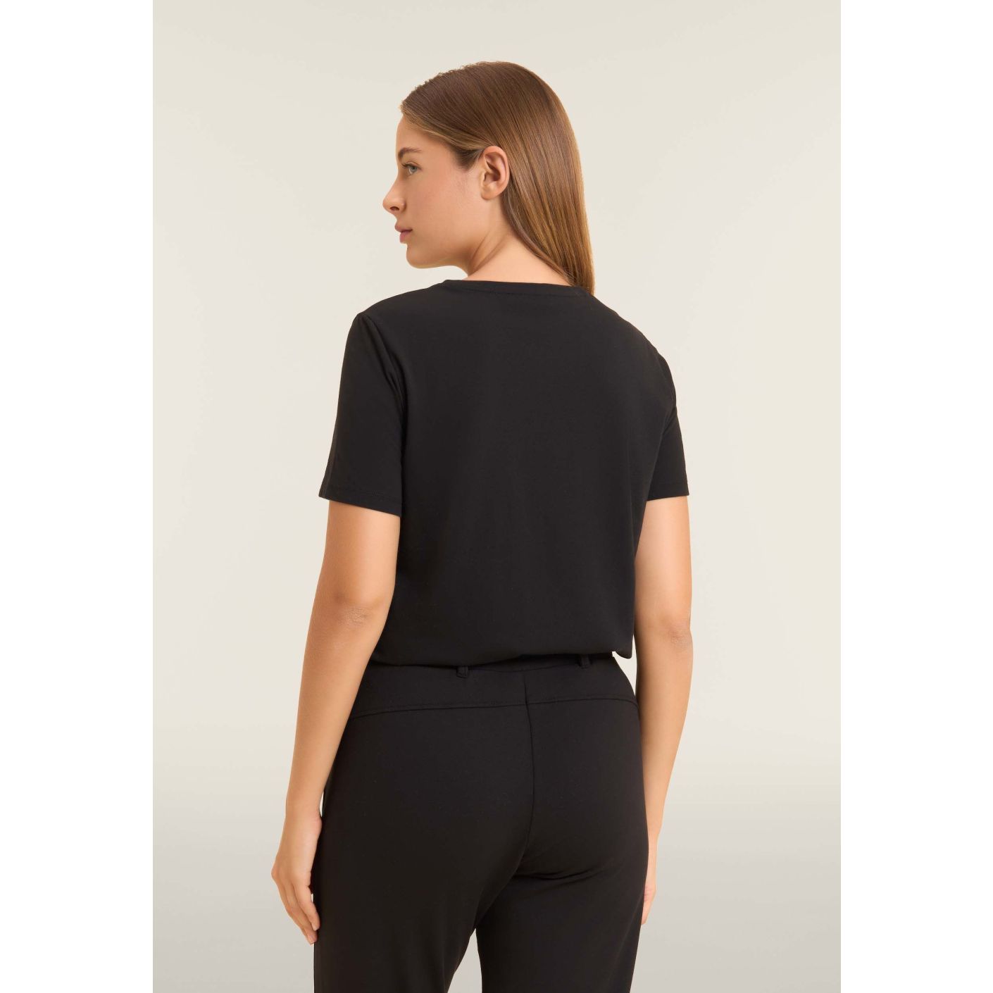 Freddy T-Shirt con grafica e slogan motivazionale Nera da Donna