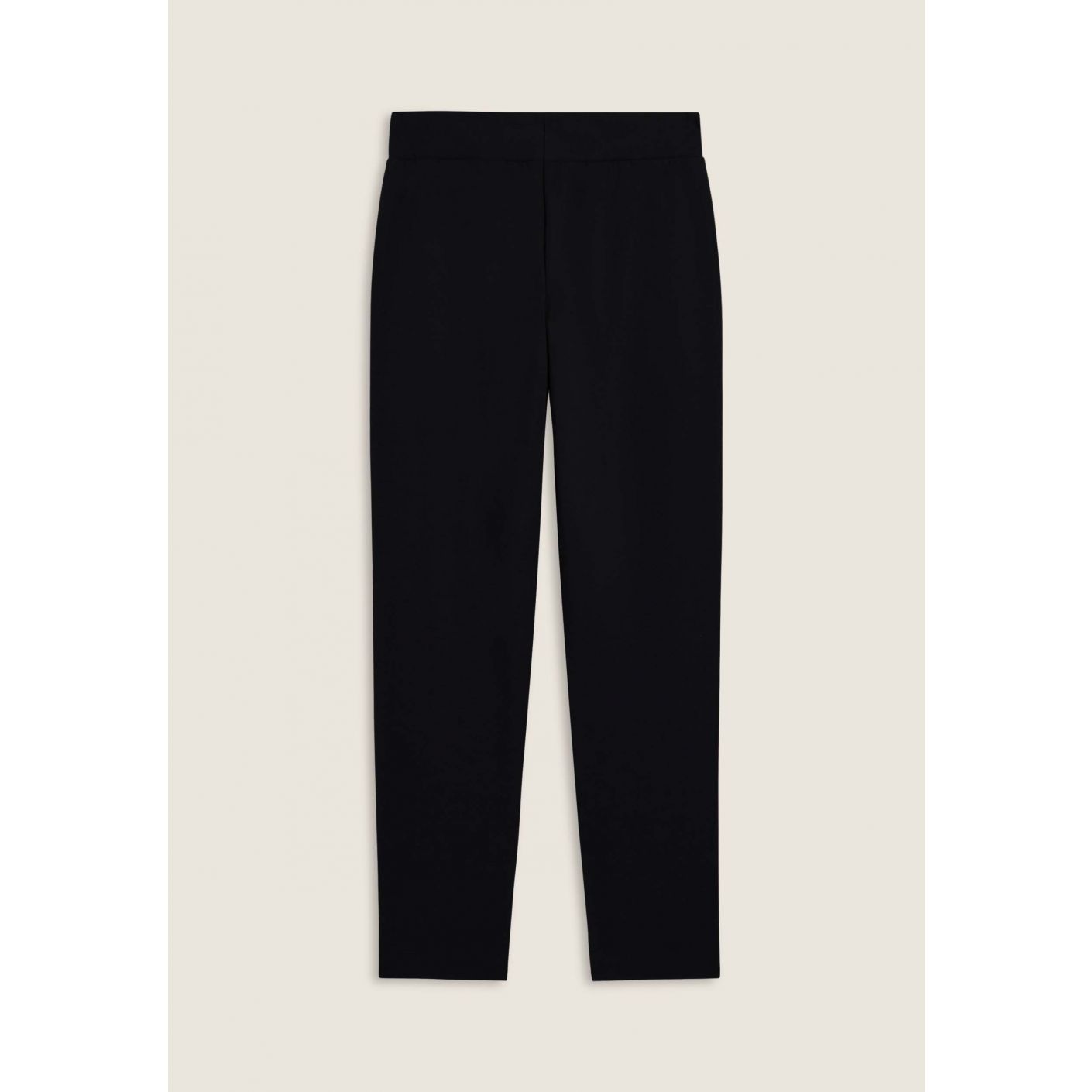 Freddy Pantalone con spacchi laterali sul fondo Nero da Donna