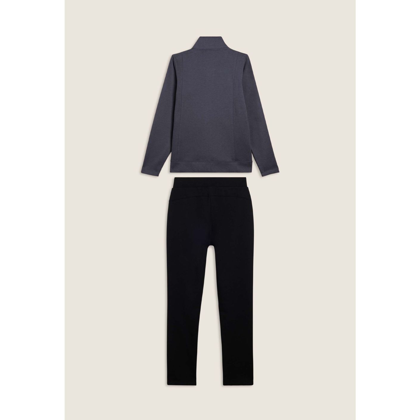 Freddy Damen-Jumpsuit mit hohem Halsausschnitt und Strass-Details in Blau