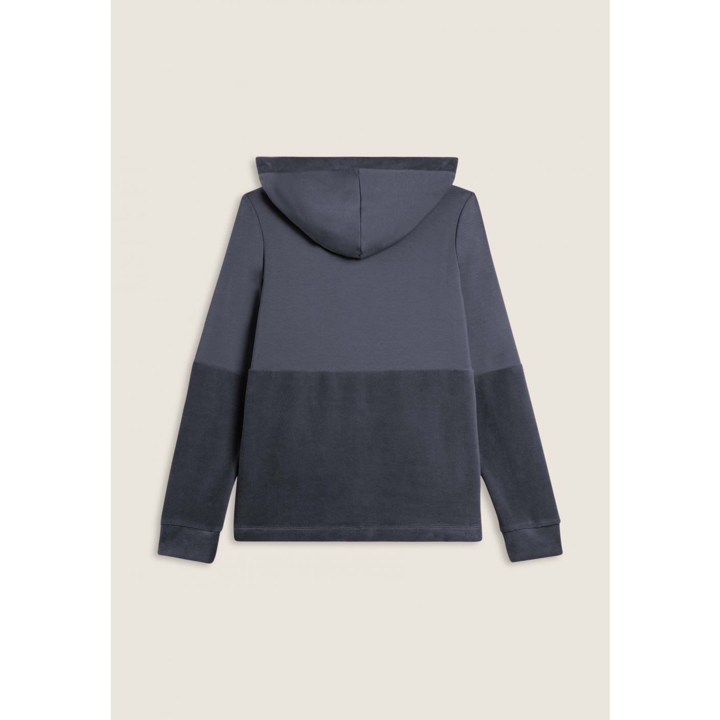 Freddy Felpa cappuccio, zip con fondo in velluto Blu da Donna