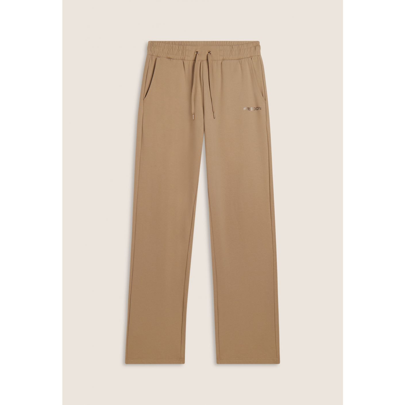 Freddy Pantalone con gamba dritta e coulisse Beige da Donna