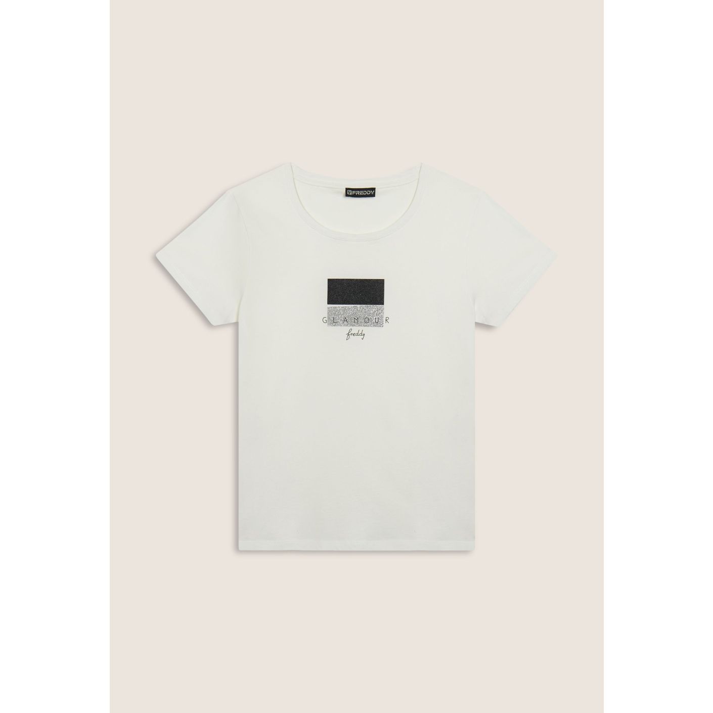 Freddy T-Shirt with Glitter and Glamour White Writing for Women