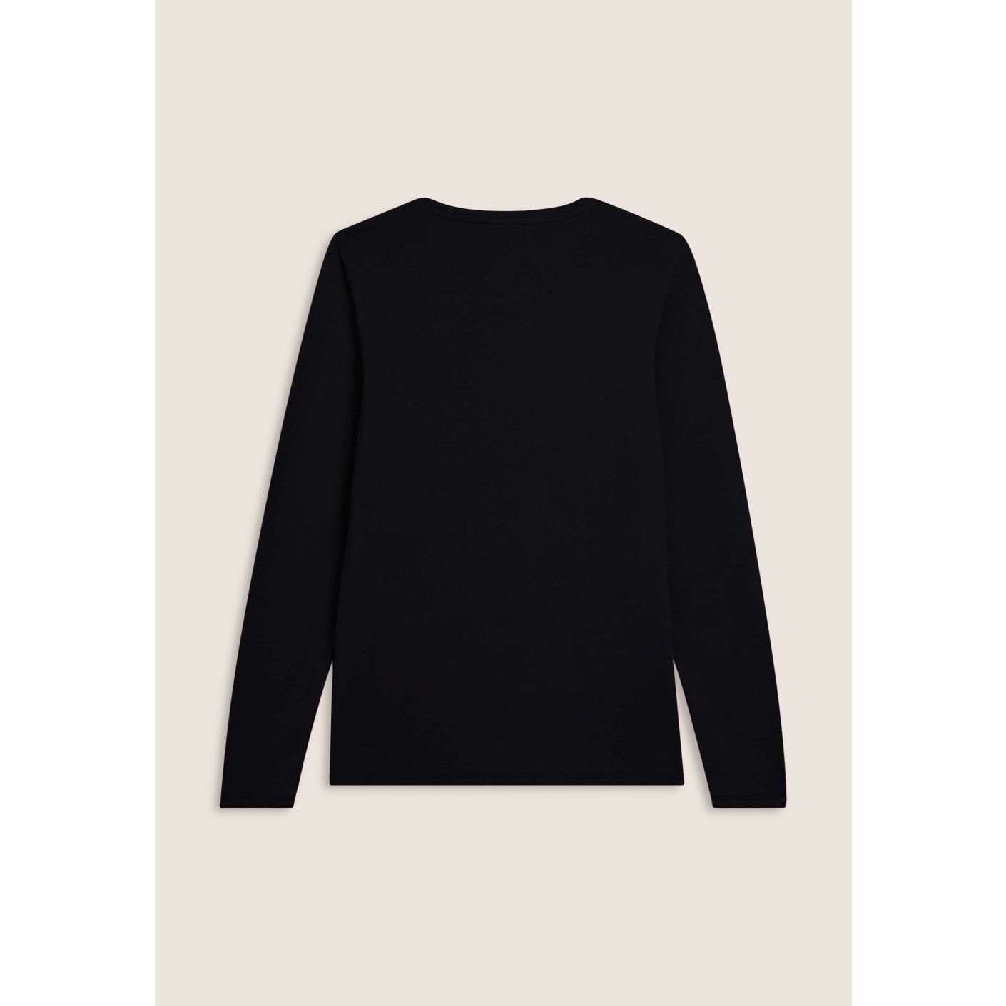 Freddy T-Shirt manica lunga con banda logata sulle spalle Nera da Donna