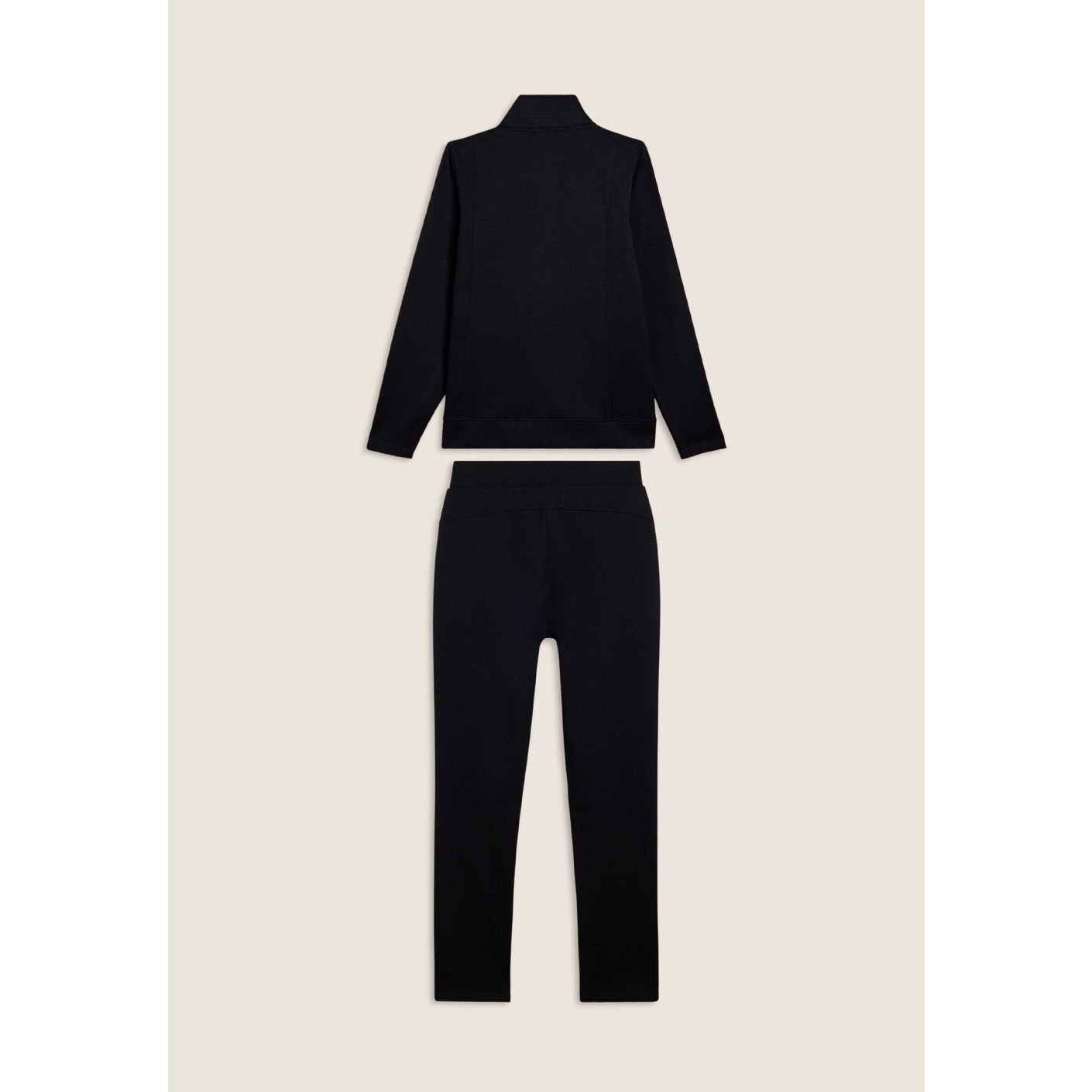 Freddy Damen-Overall mit hohem Kragen und Strassdetails in Schwarz