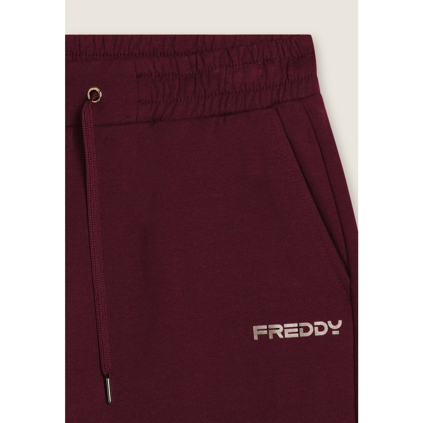 Freddy Pantalone con gamba dritta e coulisse Bourdeaux da Donna