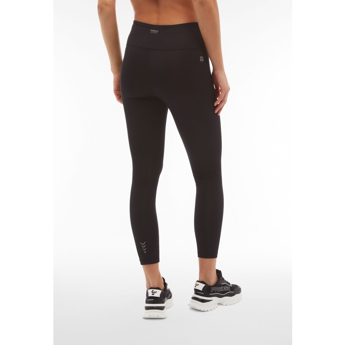 Freddy Leggings 7/8 vita alta Nero da Donna