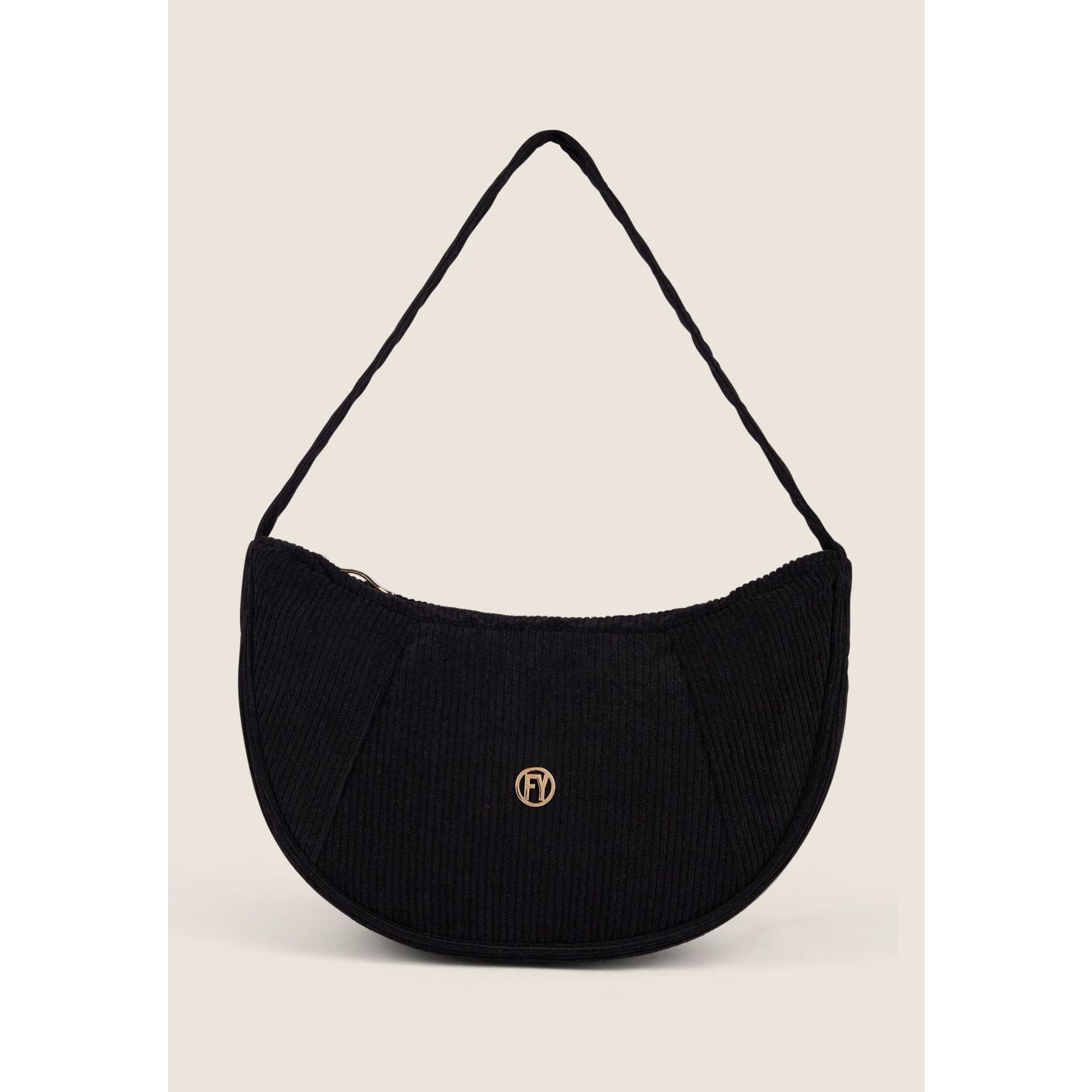 Freddy Borsa in Corduroy Nera da Donna