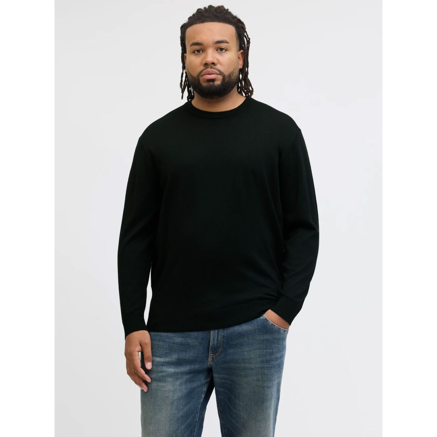 Jack & Jones Pullover Plus Size Jprblamerino Black da Uomo