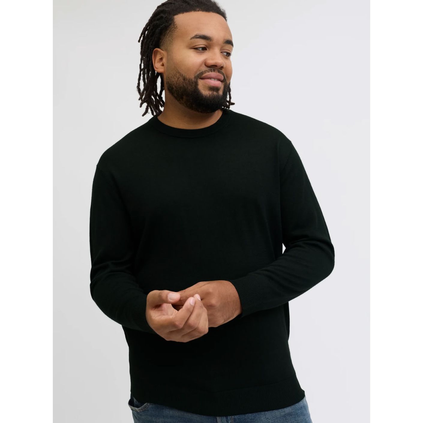 Jack & Jones Pullover Plus Size Jprblamerino Black da Uomo