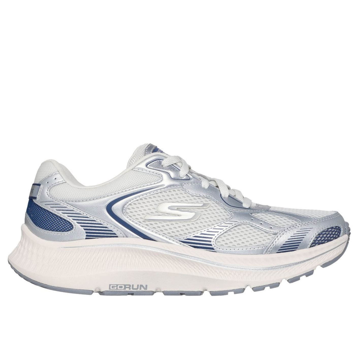 Skechers Go Run Consistent 2.0 - Silber/Marineblau für Frauen