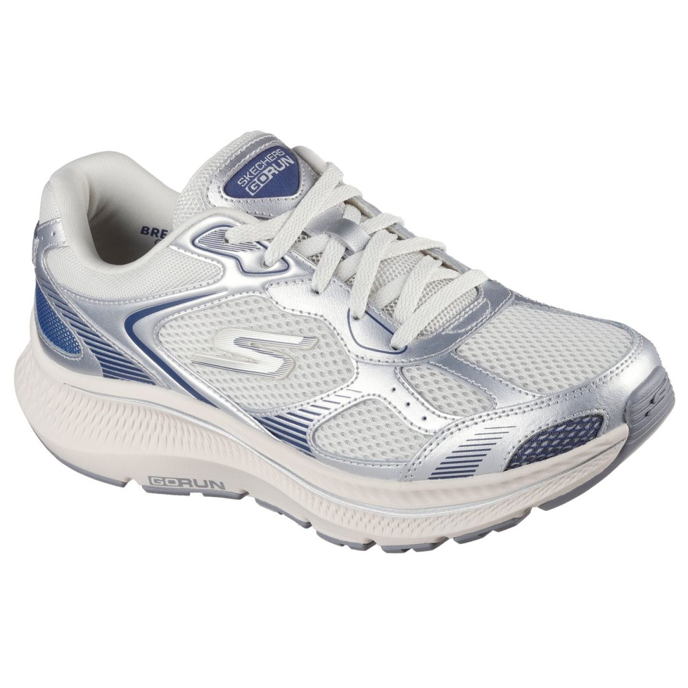 Skechers Go Run Consistent 2.0 - Silber/Marineblau für Frauen