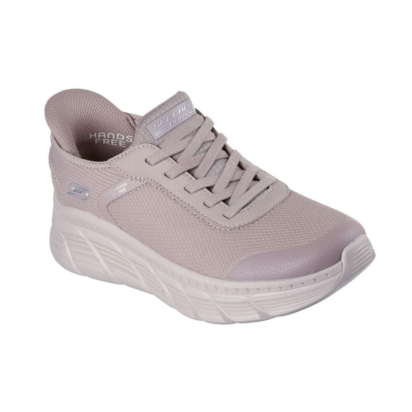 Skechers Bob B Flex Hi - Linear Force Taupe da Donna