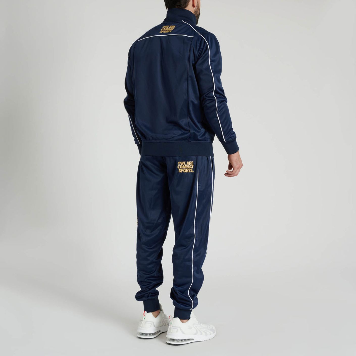 Leone Premium Blau/Gold Herren Trainingsanzug