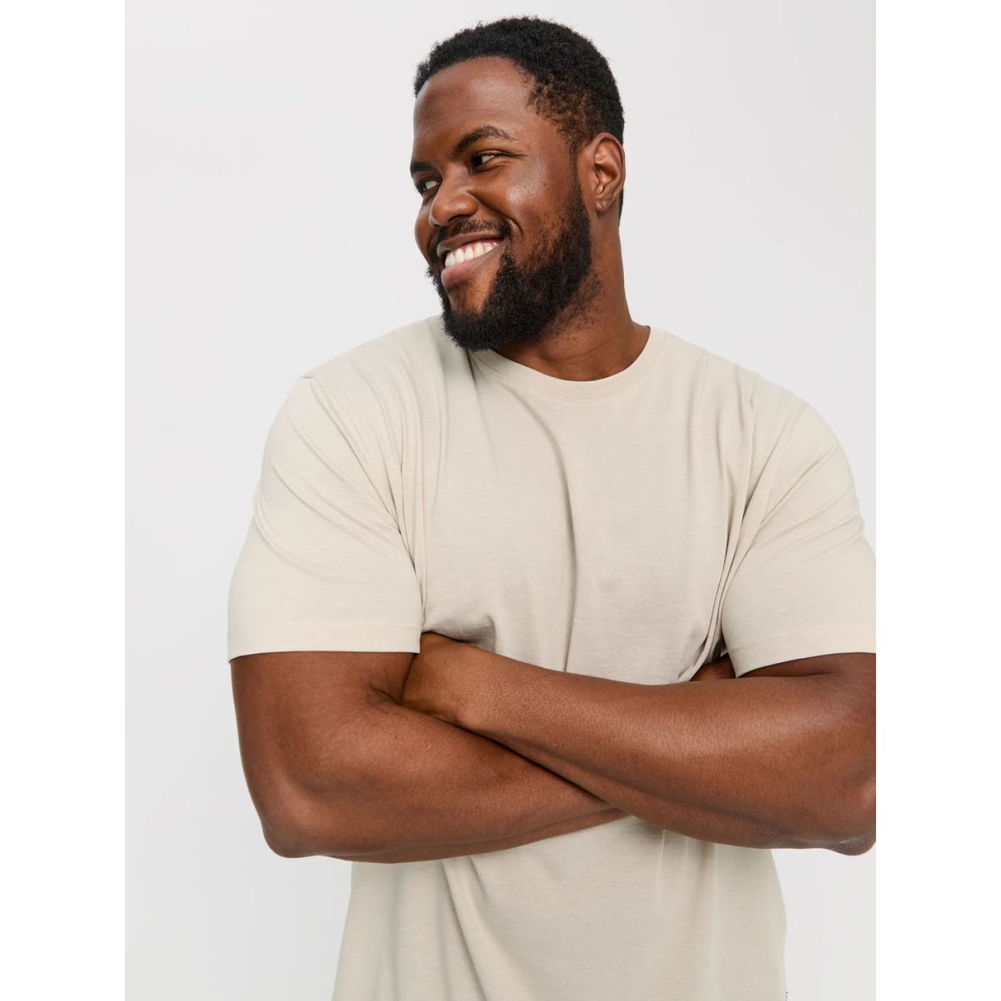 Jack & Jones T-Shirt Over Jjeorganic Moonbeam Melange für Herren