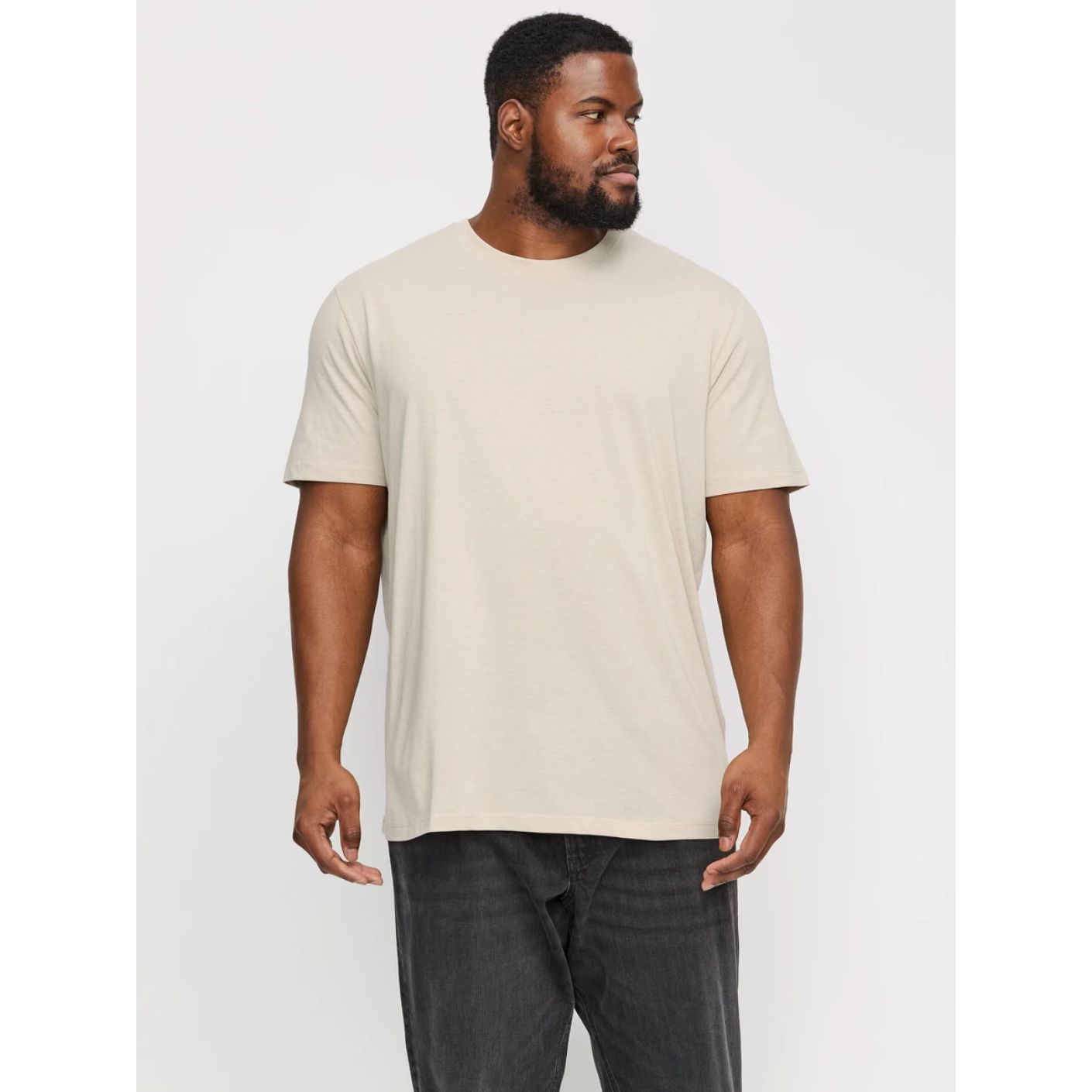 Jack & Jones T-Shirt Over Jjeorganic Moonbeam Melange für Herren