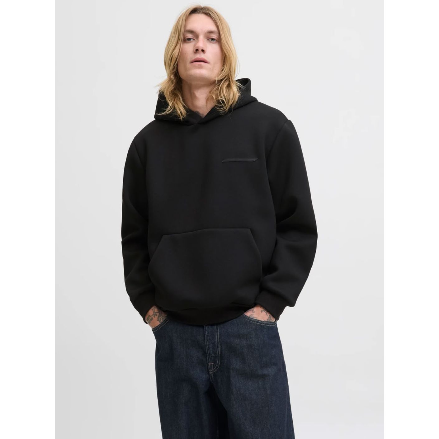 Jack & Jones Herren Jcofusion Hoodie in Schwarz