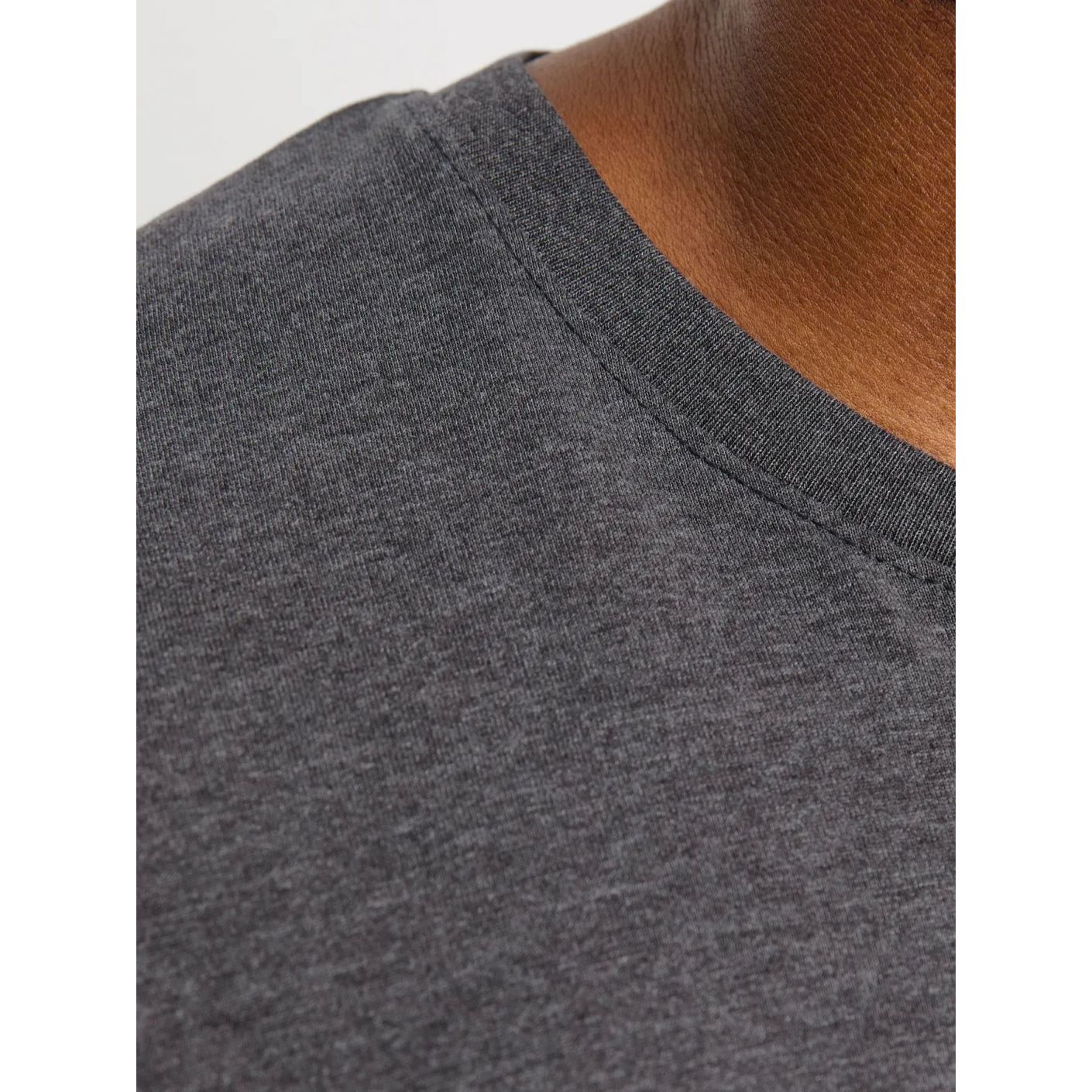 Jack & Jones T-Shirt Over Jjeorganic Dark Grey da Uomo