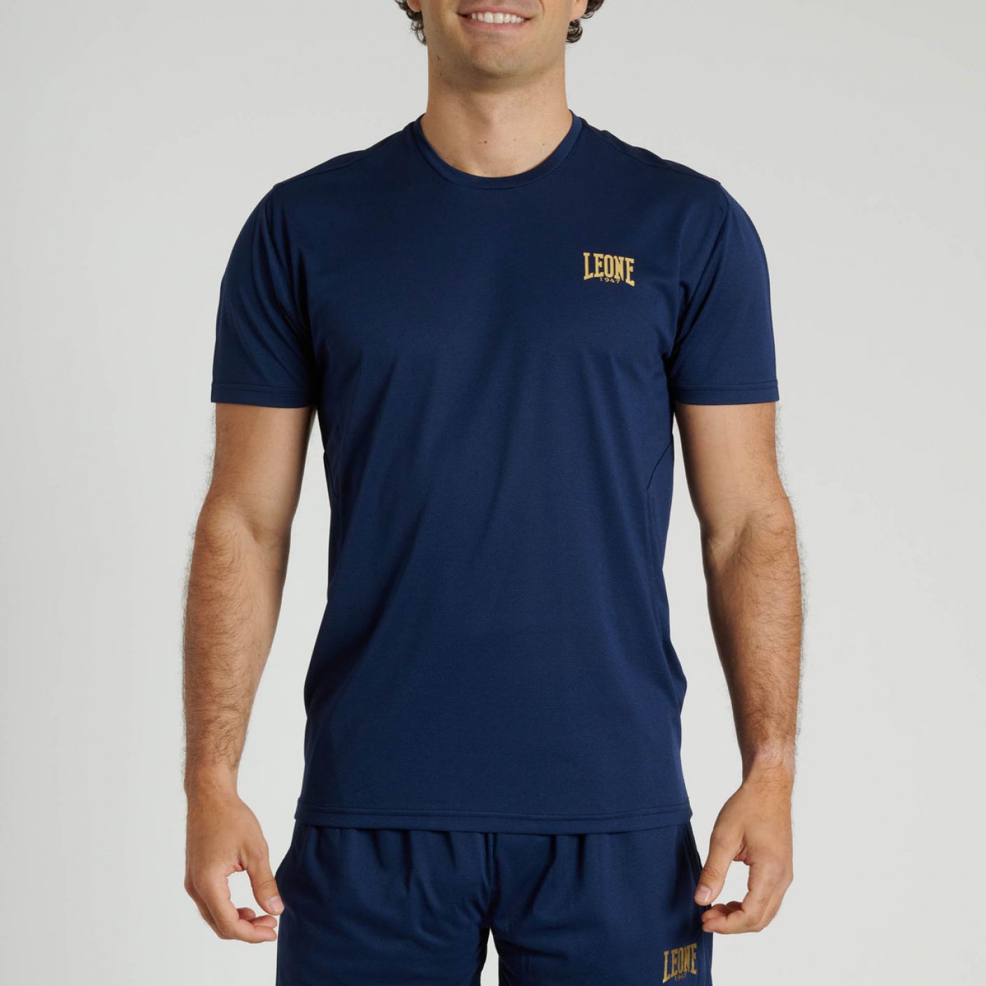 Leone T-Shirt DNA Blu da Uomo