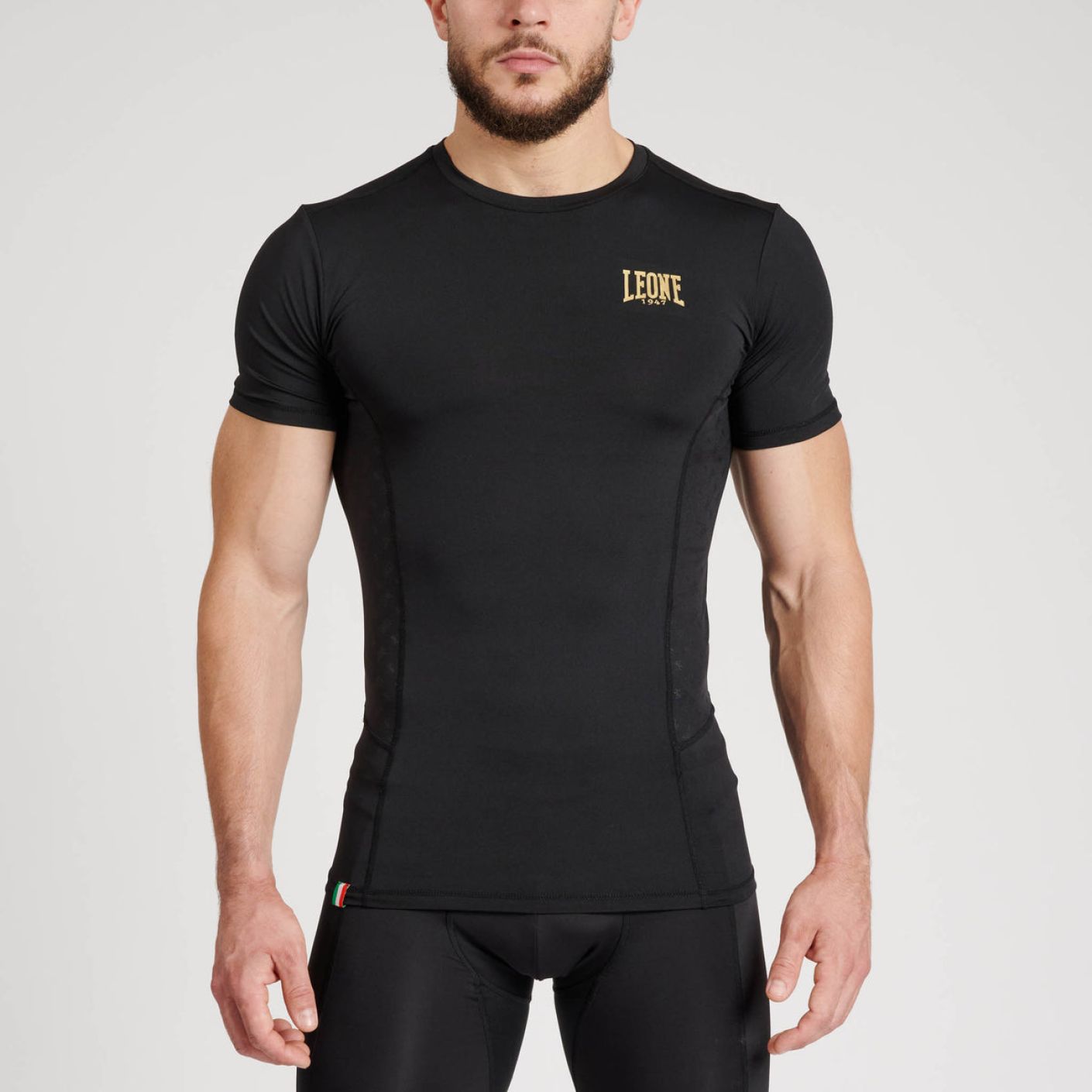 Leone T-Shirt Rashguard DNA Schwarz für Herren