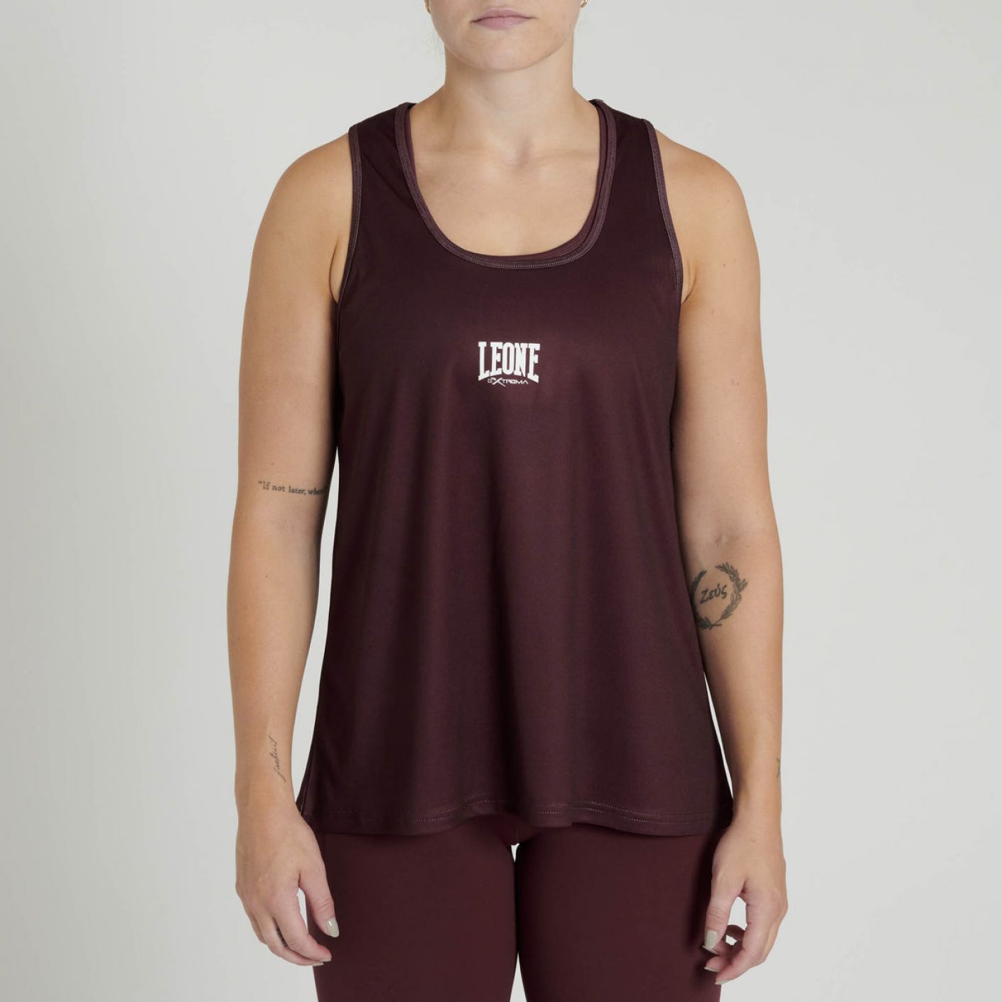 Leone Canotta Logo Melanzana da Donna