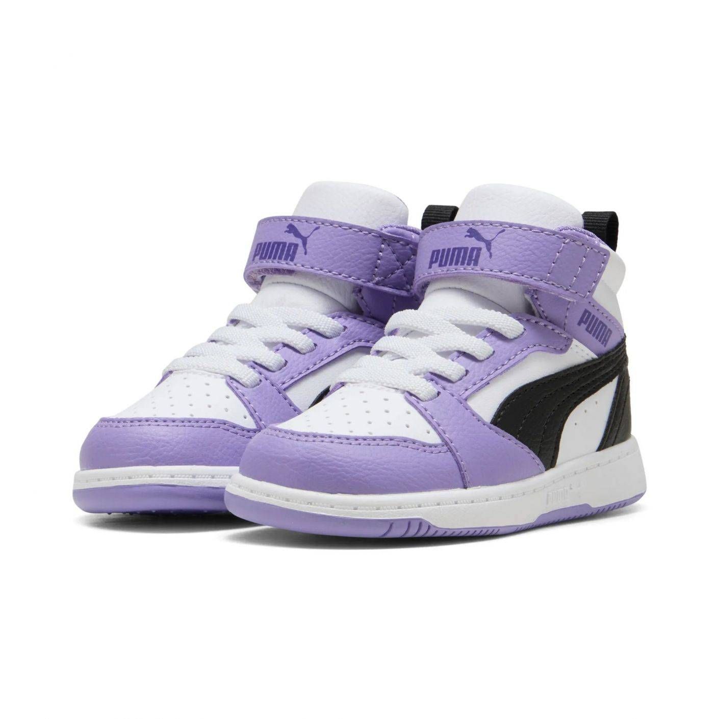 Puma Rebound V6 Mid AC+Infant Team Violet/Black/White