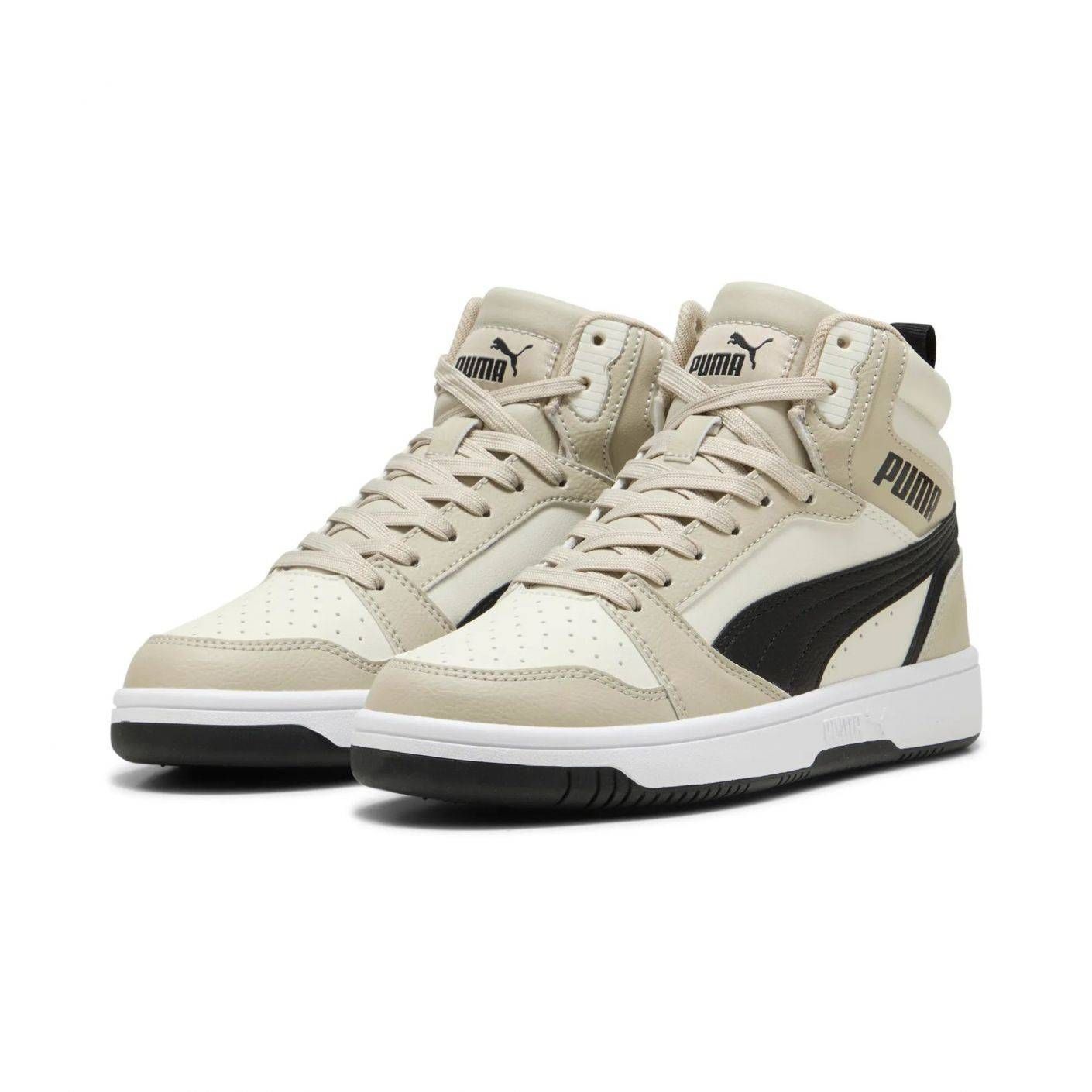 Puma Rebound V6 Mid Junior Desert Dust/Black/Vapor Gray da Uomo