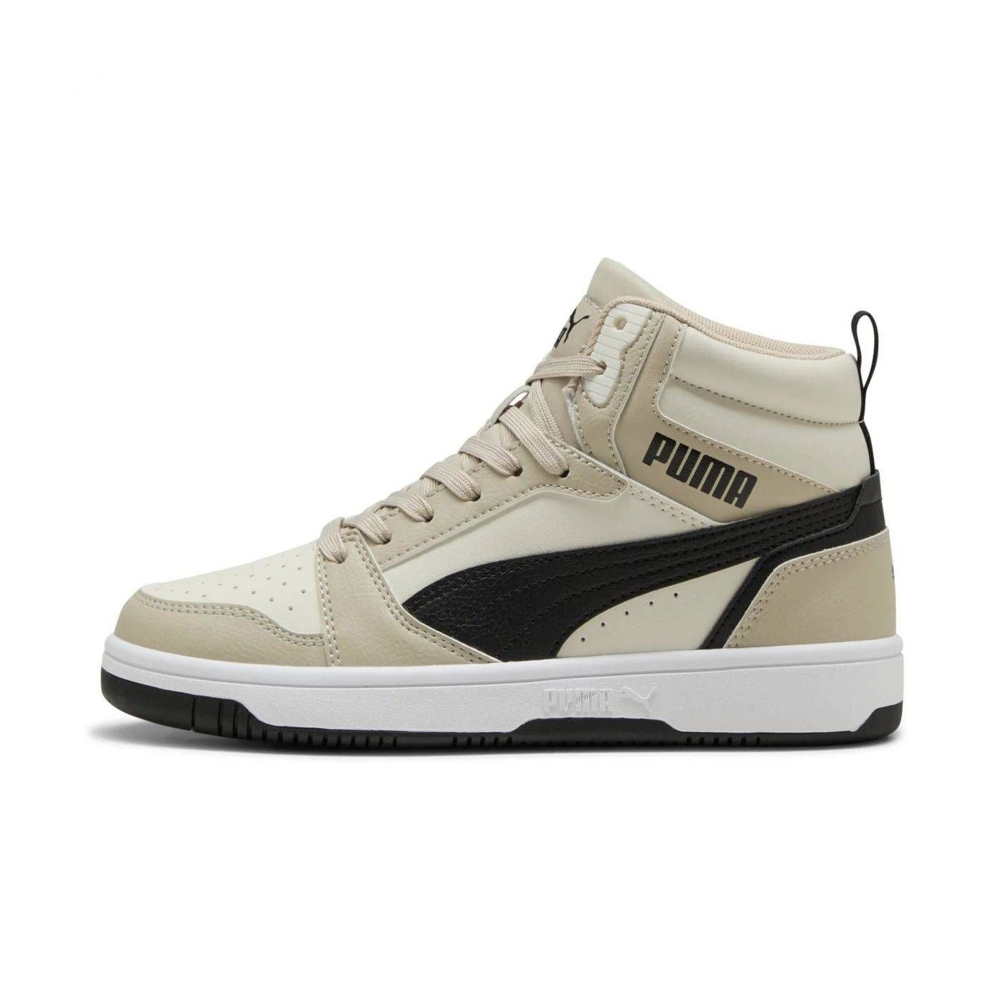 Puma Rebound V6 Mid Junior Desert Dust/Schwarz/Vapor Grey für Herren