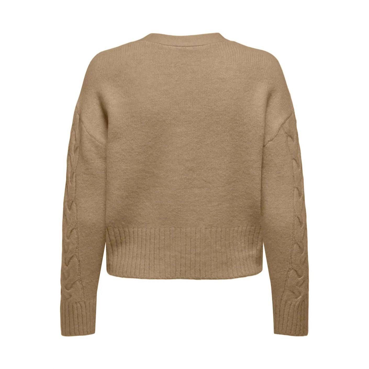 Only Strickjacke Onlrio Tannin Melange für Damen