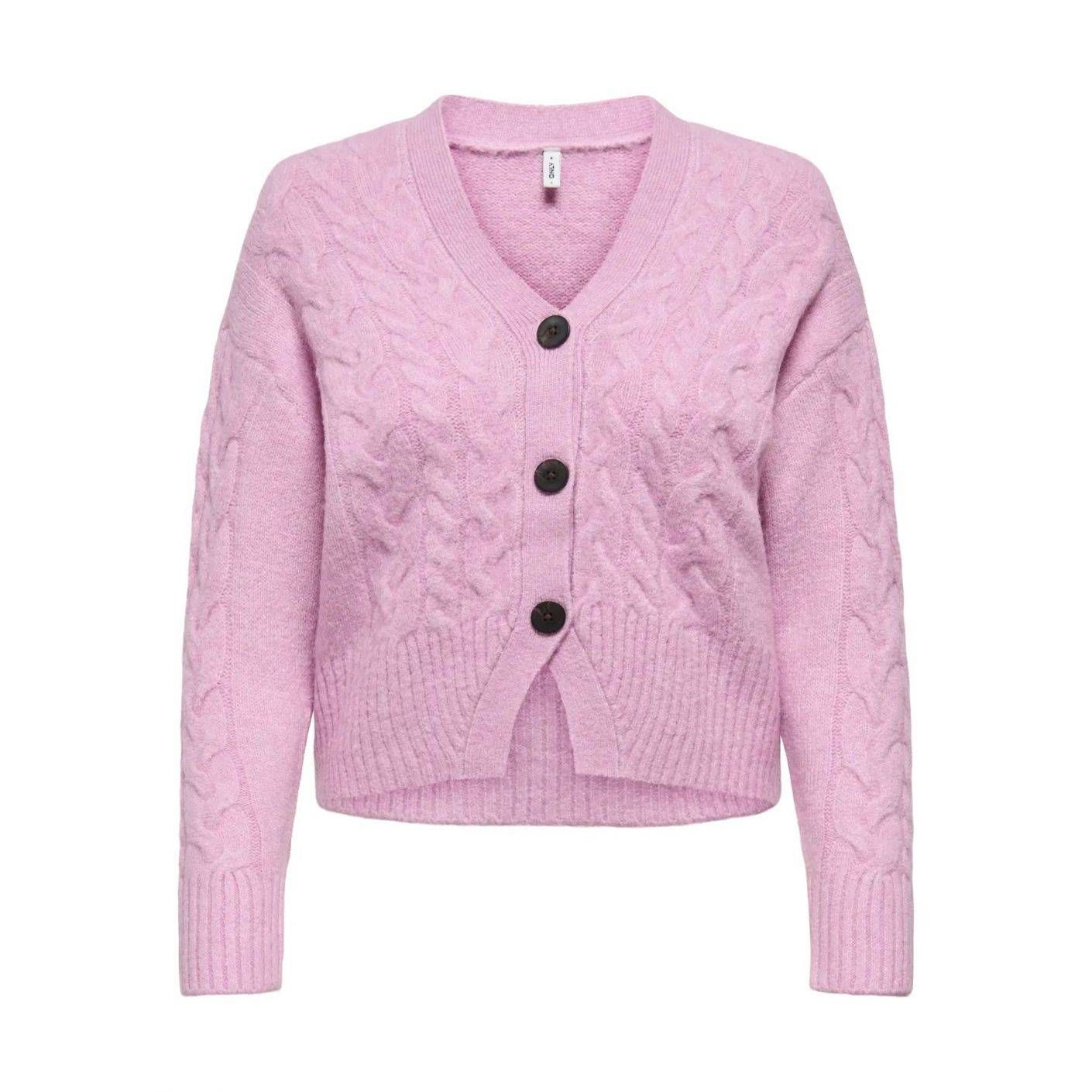 Only Strickjacke Onlrio Mauve Mist für Damen