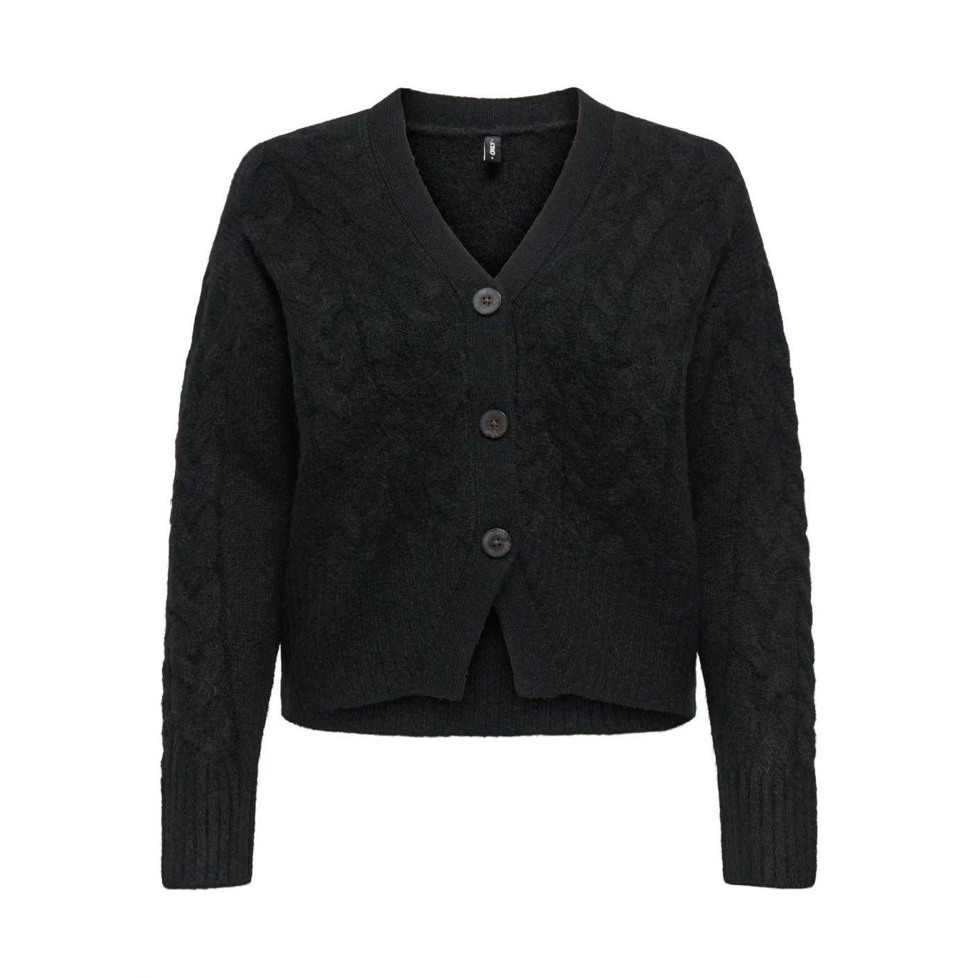 Only Strickjacke Onlrio Schwarz für Damen
