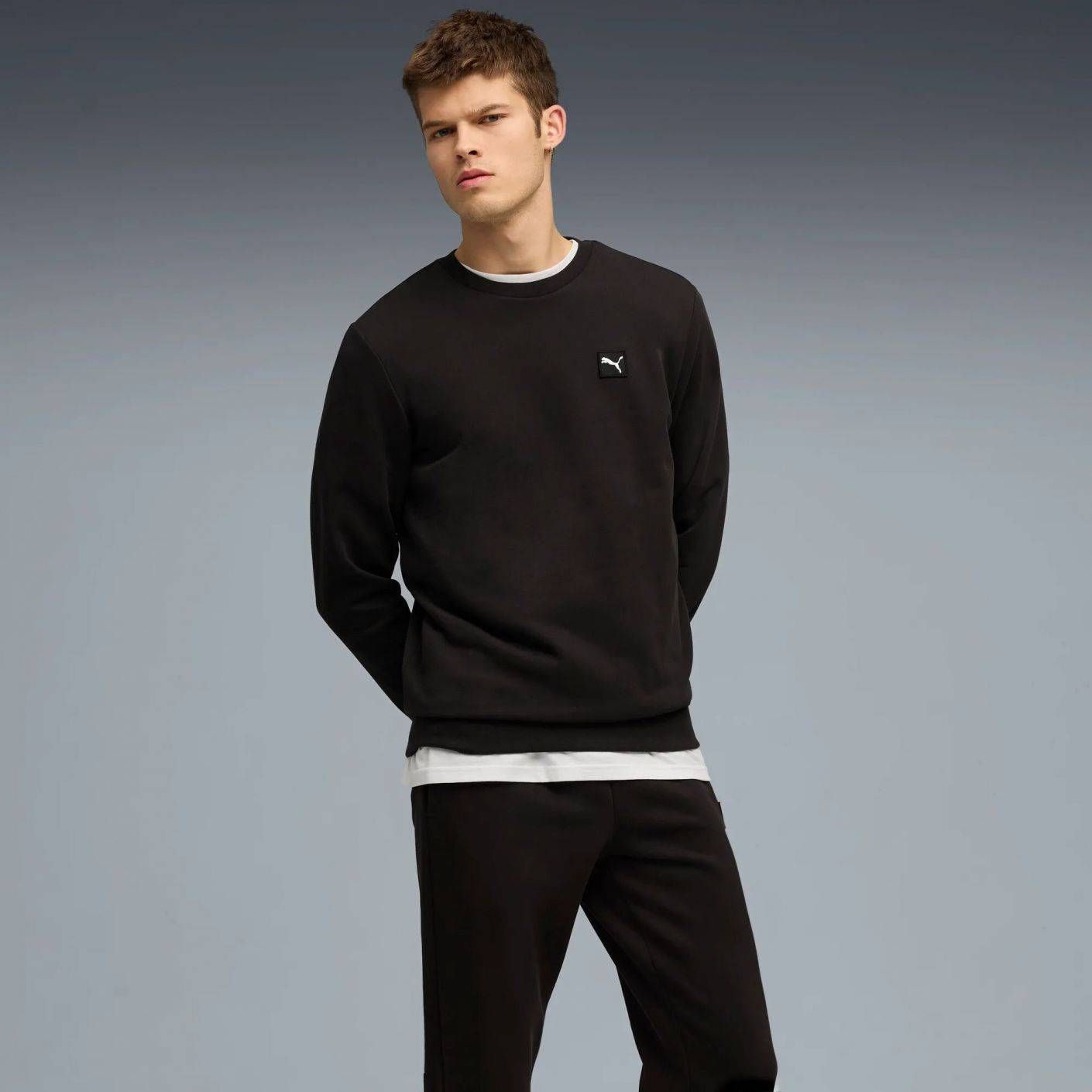 Puma Tuta Essentials Elevated Black da Uomo