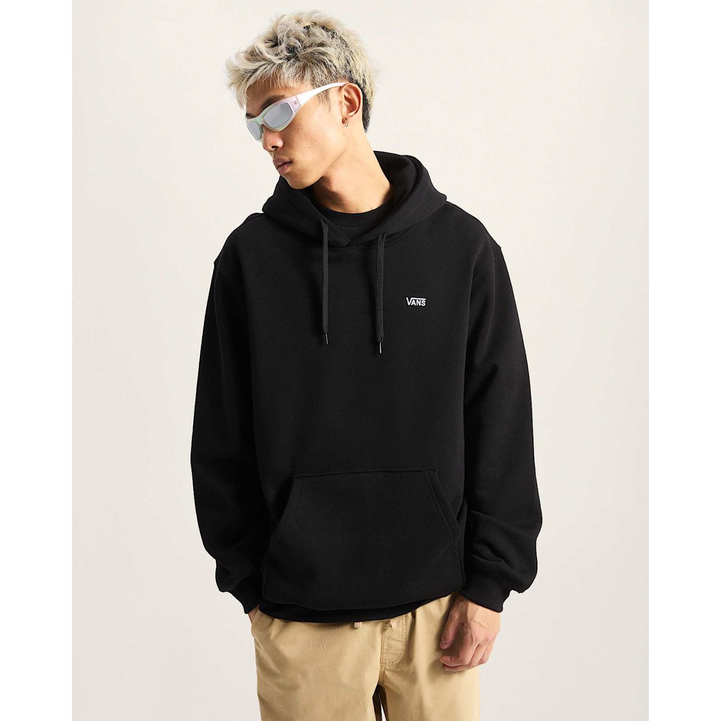 Vans Felpa Left Chest Logo II Nera da Uomo